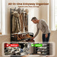 🏠 3-in-1 Entryway Organizer: Shoe Rack, Coat Rack & Shelves, 16mm Metal Frame, 4/5 Tiers