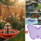 🌞 Solar Hanging Bird Bath Fountain: Cascading, Dual-Tier, No Wiring, for Garden & Patio