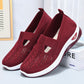 👟 Women's Woven Orthopedic Breathable Soft Sole Shoes — Lightweight Slip-On Walking Shoes with Arch Support