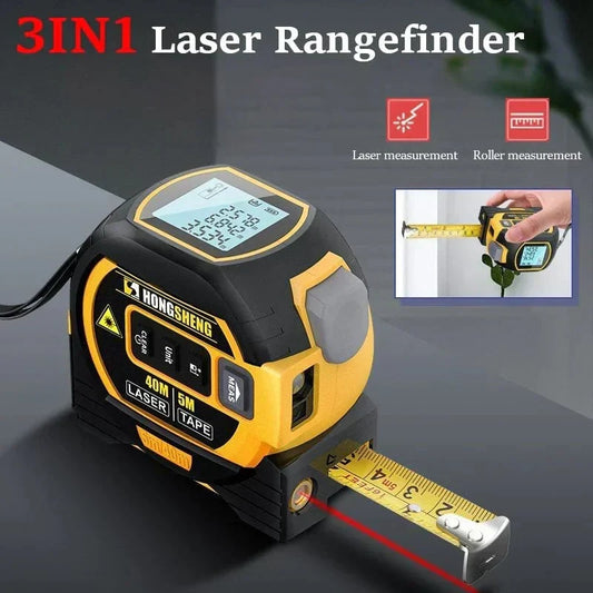 🎁The maximum discount is 50%⏳3-In-1 Infrared Laser Tape Measuring