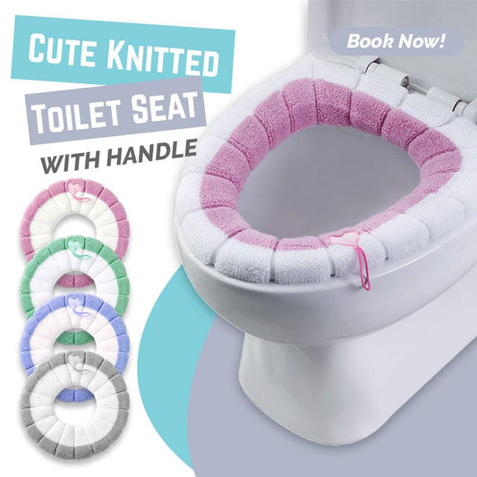 🔥Buy 1 Get 1 Free🔥Cute Knitted Toilet Seat Cover with Handle