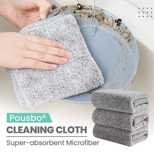 🧽 BUY 2 GET 1 FREE! ✨ Upgrade Cleaning Cloth - Bamboo Charcoal & Microfiber Hybrid with Lab-Tested Absorption & Lint-Free Design for All Surfaces 📦🌟