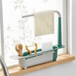 ⏳🔥LIMITED-TIME 50% OFF! ⏰Updated Telescopic Sink Storage Rack – Adjustable Fit, Ventilated Drain & Towel Bar – Keep Your Sink Clean & Tidy ✨