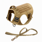 🐕 Tactical Dog Harness: Heavy Metal Buckles, Top Grab Handle, Breathable Mesh, Tear-Resistant Nylon