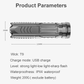 6000LM Waterproof Flashlight Built in Battery USB Charging