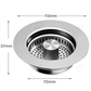 🚰 3-in-1 Kitchen Sink Strainer & Stopper: Anti-Clog, Odour-Isolating, Universal