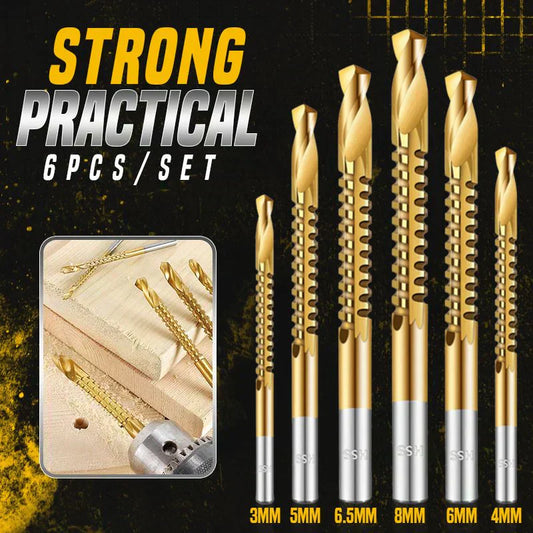 🥳2026 HOT SALE🥳💞50K+ SOLD!🔩⚡ BUY 2 GET 1 FREE! Titanium‑Coated Twist Drill Set – 6 sizes, drills & saws in one. High‑speed steel, no rust. Wood, metal, plastic – all in one kit! 🧰✨