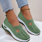 👟 Women's Woven Orthopedic Breathable Soft Sole Shoes — Lightweight Slip-On Walking Shoes with Arch Support
