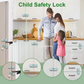 👶 Child Proof Refrigerator Locks: 2pcs, Strong Adhesive, Versatile for Cabinets & Drawers