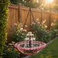 🌞 Solar Hanging Bird Bath Fountain: Cascading, Dual-Tier, No Wiring, for Garden & Patio