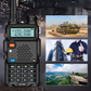 📻 Long-Range Walkie Talkie: 128 Channels, LED Light, Up to 5km, Rugged & Portable