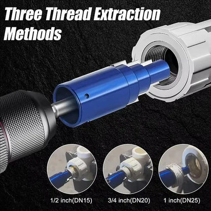 🏗️ 3-in-1 Broken Pipe Extractor — Drill or Hand-Operated