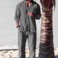 🎉BIG SALE-52% OFF🎉Men's Trendy Cotton Linen Top & Pants Two-Piece Set FREE SHIPPING