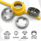 Premium 6-piece Plastic Pipe Thread Die Tool Set, facilitating effortless pipe connection!