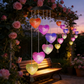 🦋 Solar-Powered Butterfly Wind Chime Lights: 7 Color-Changing LEDs, 600mAh Battery, 6-8H Glow for Garden & Patio