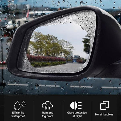 🚗 Car Window Anti-Fog Film: Waterproof, Clear Visibility, for Mirrors & Side Windows
