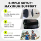 ✨Relieve Back Pain Anytime, Anywhere🎉Adjustable Double Pulley Breathable Lumbar Support Shaping Waist Belt