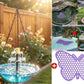 🌞 Solar Hanging Bird Bath Fountain: Cascading, Dual-Tier, No Wiring, for Garden & Patio
