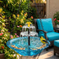 🌞 Solar Hanging Bird Bath Fountain: Cascading, Dual-Tier, No Wiring, for Garden & Patio