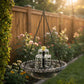 🌞 Solar Hanging Bird Bath Fountain: Cascading, Dual-Tier, No Wiring, for Garden & Patio