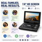 📺 7.8" HD Portable DVD/EVD Player – Large Screen, Rechargeable & Compatible with DVD/CD/USB/SD – Perfect for Home & Travel 🔥 50% OFF