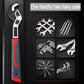 🔧 Self-Locking Pipe Wrench: One-Hand Lock, 7-43mm Grip, Chrome Vanadium Steel