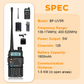 📻 Long-Range Walkie Talkie: 128 Channels, LED Light, Up to 5km, Rugged & Portable