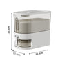 🍚 One-Touch Rice Dispenser: Airtight Seal, Measured Portions, Pest-Proof Storage