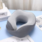 🧳 Travel Neck Pillow: Ice Silk Cover, Memory Foam, Ergonomic Support, Magnetic Buckle, Portable