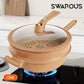 🔥Free Shipping🔥 Non-Stick Wok With Steamer Basket