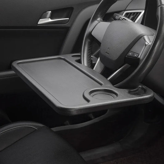 Multifunctional steering wheel dining table