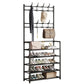 🏠 3-in-1 Entryway Organizer: Shoe Rack, Coat Rack & Shelves, 16mm Metal Frame, 4/5 Tiers