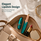 💄 Electric Eyebrow Trimmer: Built-In LED, Lipstick Design, Stainless Steel, Waterproof, Portable