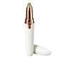 💄 Electric Eyebrow Trimmer: Built-In LED, Lipstick Design, Stainless Steel, Waterproof, Portable