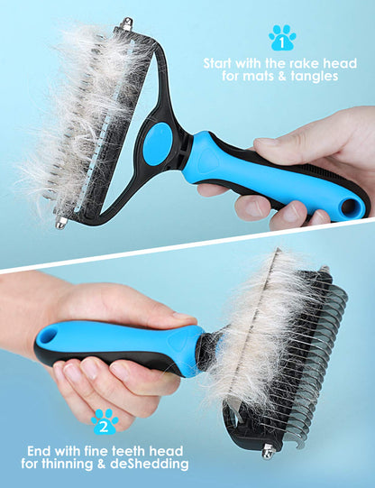 🐕 Last Day Special Price !  🏆 Professional Deshedding Tool For Dogs And Cats – Gentle On Skin, Efficient Grooming & Comfortable Grip Design ✂️
