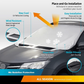 ❄️ Magnetic Car Windshield Cover: All-Season, Waterproof 4-Layer, Snow & Sun Shield, Reflective