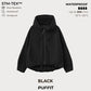 🧥Wide-Brim Hood💧Short Oversized Rain Jacket With Bubble Hem,Adjustable Cuffs