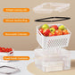🍓 3-PC Fruit Container Set: Removable Colander, Leak-Proof, Stackable, BPA-Free, 3 Sizes