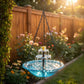 🌞 Solar Hanging Bird Bath Fountain: Cascading, Dual-Tier, No Wiring, for Garden & Patio