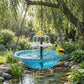 🌞 Solar Hanging Bird Bath Fountain: Cascading, Dual-Tier, No Wiring, for Garden & Patio