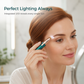 💄 Electric Eyebrow Trimmer: Built-In LED, Lipstick Design, Stainless Steel, Waterproof, Portable