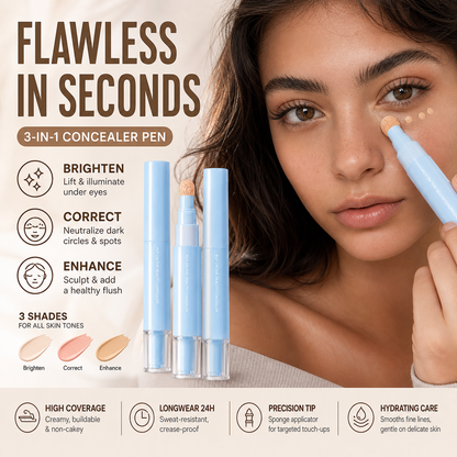🎉 2026 Sale — Over 35,100 Sold!🎨24H Long‑Lasting Concealer & Foundation Pen ✨