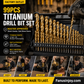 🔥99PCS Titanium Coated Drill Bit Set