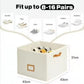 🔼 Vertical Shoe Organiser with Stackable Design — Clear Cover & Adjustable Compartments