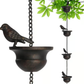 🔥Limited Time Sale 50% OFF🔥Where Rain Meets Art – Decorative Rain Chain with Bird Bath Design