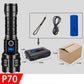 🔦 Super Powerful LED Torch – 2000+ Lumens with Adjustable Focus & Multiple Modes, Rechargeable for Camping, Hiking & Emergencies 🏕️⚡
