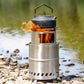 Multifunctional Camping Stainless Steel Wood Burning Stove