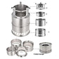 Multifunctional Camping Stainless Steel Wood Burning Stove