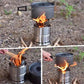 Multifunctional Camping Stainless Steel Wood Burning Stove