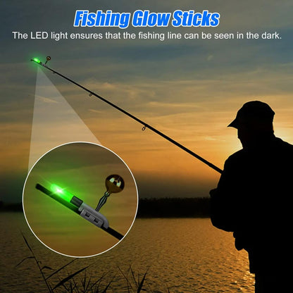 2025🐠Fishing Rod LED Light with Buzzer Bell